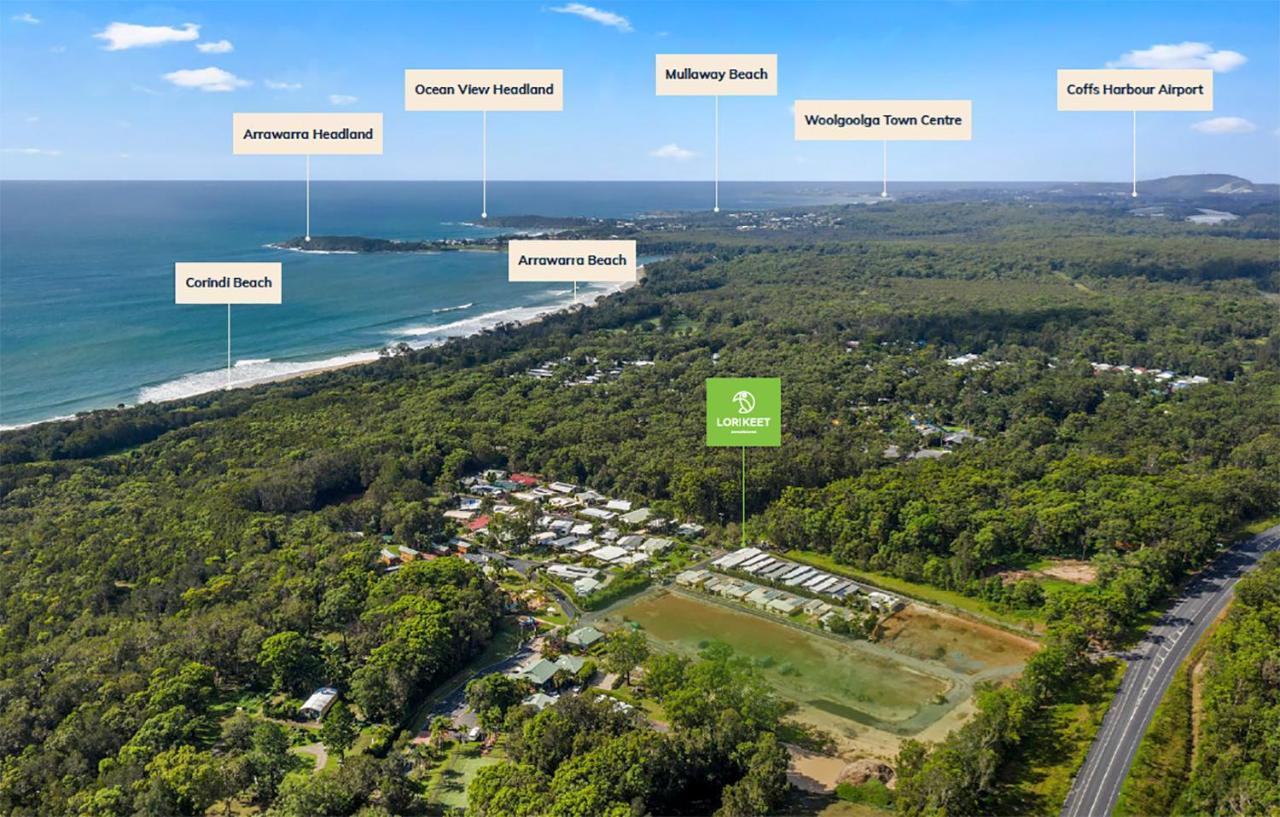 Lorikeet Holiday Park Arrawarra Exterior foto